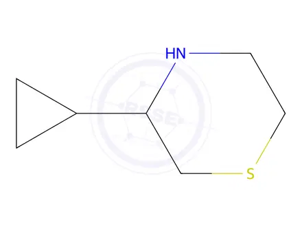Chemical structure of 3-cyclopropylthiomorpholine