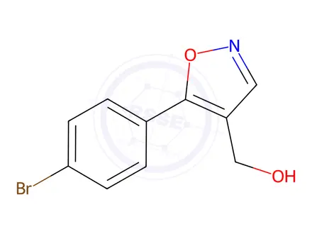Chemical structure of (5-(4-Bromophenyl)isoxazol-4-yl)methanol