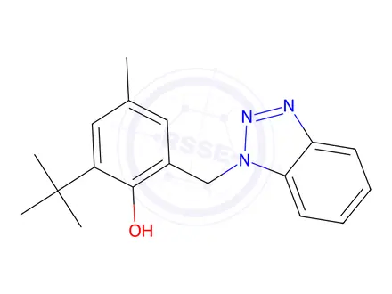 Chemical structure of 2-((1H-benzo[d][1,2,3]triazol-1-yl)methyl)-6-(tert-butyl)-4-methylphenol