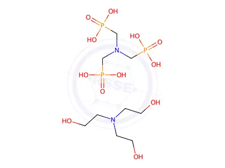 Chemical structure of [nitrilotris(methylene)]trisphosphonic acid, compound with 2,2',2''-nitrilotris[ethanol]