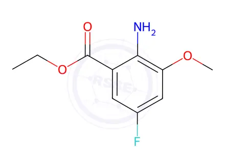 Chemical structure of Ethyl 2-amino-5-fluoro-3-methoxybenzoate