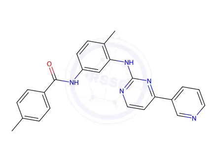 Chemical structure of 4-Methyl-N-[4-methyl-3-[[4-(pyridin-3-yl)pyrimidin-2-yl]amino]phenyl]benzamide