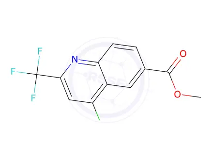 Chemical structure of Methyl 4-chloro-2-(trifluoromethyl)quinoline-6-carboxylate