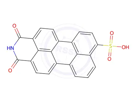 Chemical structure of 2,3-Dihydro-1,3-dioxo-1H-perylo[3,4-cd]pyridine-8-sulfonic acid