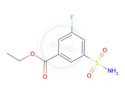Chemical structure of Ethyl 3-fluoro-5-sulfamoylbenzoate