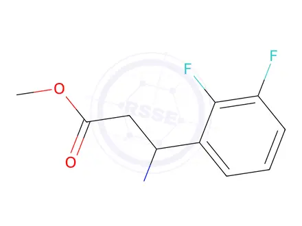 Chemical structure of Methyl 3-amino-3-(2,3-difluorophenyl)propanoate
