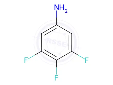 Chemical structure of 3,4,5-Trifluoroaniline