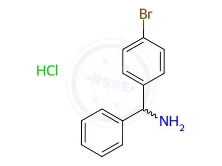 Chemical structure of (4-Bromophenyl)(phenyl)methanamine Hydrochloride