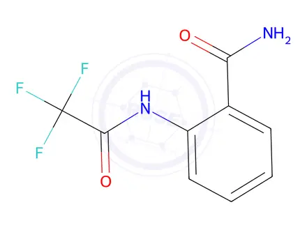 Chemical structure of 2-(2,2,2-Trifluoroacetamido)benzamide