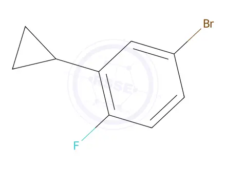 Chemical structure of 4-Bromo-2-cyclopropyl-1-fluorobenzene
