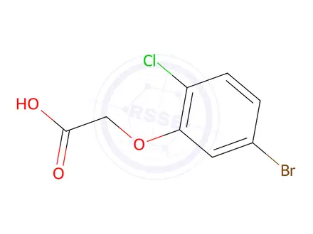 Chemical structure of 2-(5-Bromo-2-chlorophenoxy)acetic acid