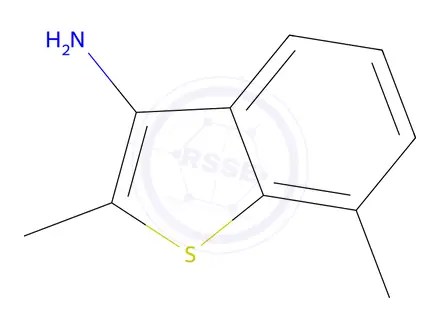 Chemical structure of 2,7-Dimethylbenzo[b]thiophen-3-amine