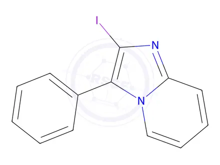 Chemical structure of 2-iodo-3-phenylimidazo[1,2-a]pyridine