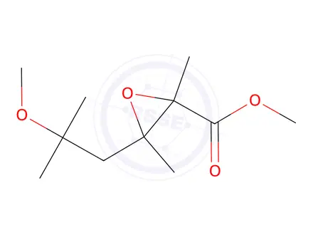 Chemical structure of Methyl 3-(2-methoxy-2-methylpropyl)-2,3-dimethyloxirane-2-carboxylate