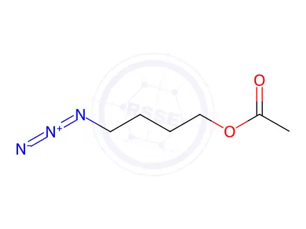 Chemical structure of 4-Azidobutanol 1-Acetate