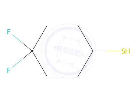 Chemical structure of 4,4-Difluorocyclohexane-1-thiol
