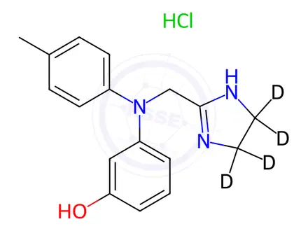 Chemical structure of Phentolamine-d4 HCl (Regitine-d4 HCl)