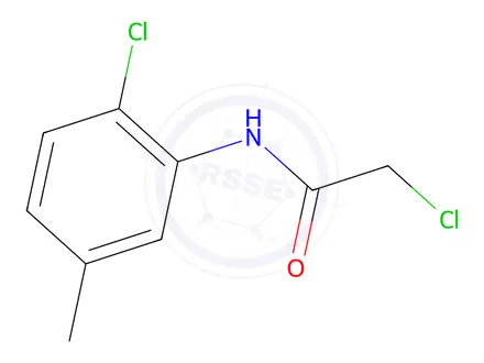 Chemical structure of 2-chloro-N-(2-chloro-5-methylphenyl)acetamide