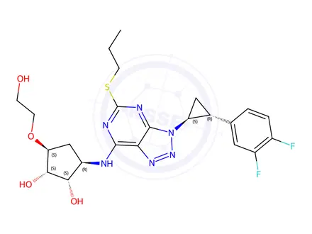 Chemical structure of Ticagrelor Impurity 36