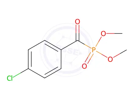 Chemical structure of DIMETHYL(4-CHLOROPHENYLOXOMETHYL)PHOSPHONATE