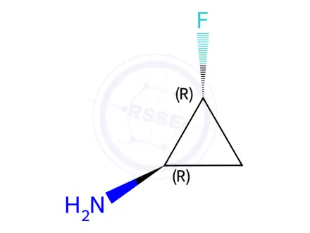 Chemical structure of rac-(1R,2R)-2-fluorocyclopropan-1-amine