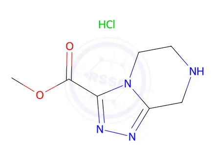Chemical structure of Methyl 5,6,7,8-tetrahydro-[1,2,4]triazolo[4,3-a]pyrazine-3-carboxylate hydrochloride