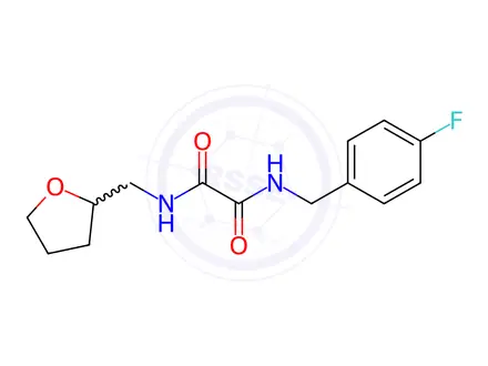 Chemical structure of N1-(4-Fluorobenzyl)-N2-((tetrahydrofuran-2-yl)methyl)oxalamide