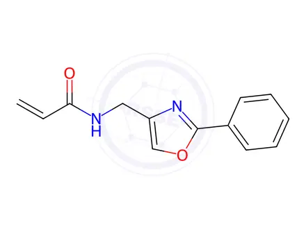 Chemical structure of N-[(2-phenyl-1,3-oxazol-4-yl)methyl]prop-2-enami de