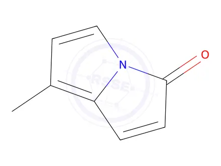 Chemical structure of 3H-Pyrrolizin-3-one,7-methyl-(9CI)