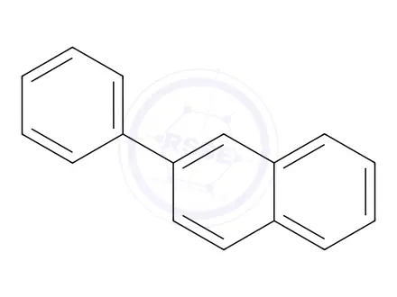Chemical structure of 2-Phenylnaphthalene