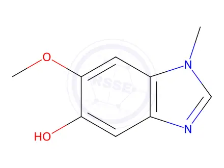 Chemical structure of 1H-Benzimidazol-5-ol,6-methoxy-1-methyl-(9CI)