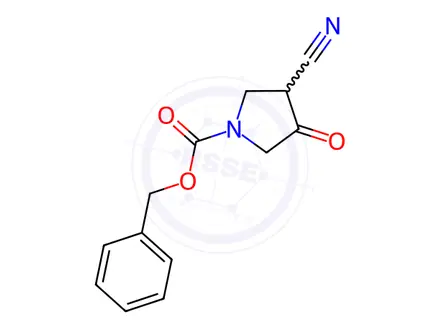 Chemical structure of Benzyl 3-Cyano-4-oxopyrrolidine-1-carboxylate