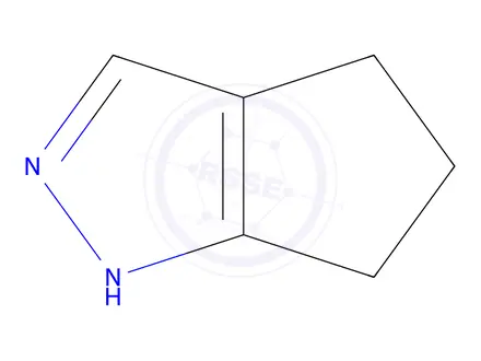 Chemical structure of Cyclopentapyrazole, 2,4,5,6-tetrahydro-