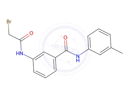Chemical structure of 3-[(2-Bromoacetyl)amino]-N-(3-methylphenyl)-benzamide