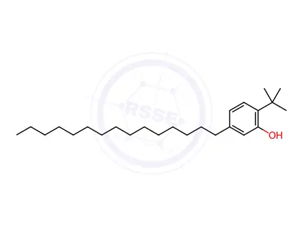 Chemical structure of 2-tert-Butyl-5-pentadecylphenol