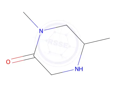 Chemical structure of 1,5-dimethylpiperazin-2-one