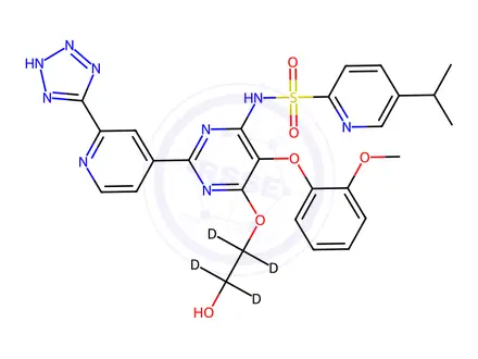 Chemical structure of Tezosentan-d4