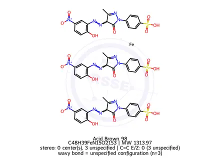 Chemical structure of Acid Brown 98