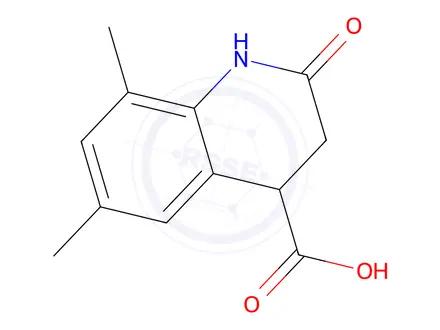 Chemical structure of 6,8-Dimethyl-2-oxo-1,2,3,4-tetrahydroquinoline-4-carboxylic acid