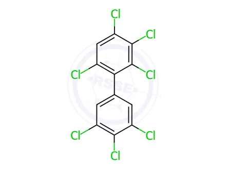 Chemical structure of 2,3,3',4,4',5',6-Heptachlorobiphenyl