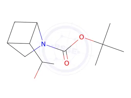 Chemical structure of tert-Butyl 5-(1-hydroxyethyl)-2-azabicyclo[2.1.1]hexane-2-carboxylate