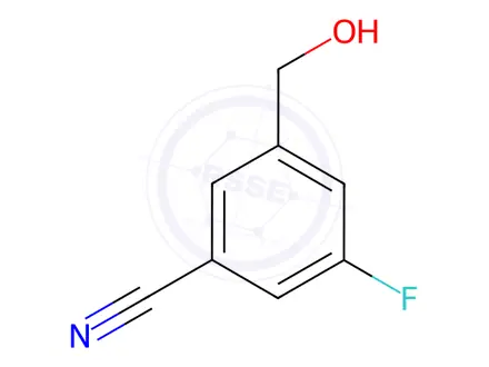 Chemical structure of 3-Fluoro-5-(hydroxymethyl)benzonitrile