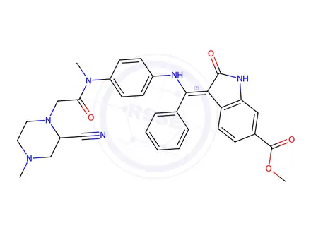 Chemical structure of Nintedanib Impurity 18