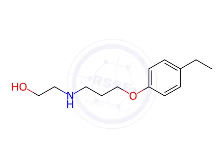 Chemical structure of Ethanol, 2-[[3-(4-ethylphenoxy)propyl]amino]-(9CI)