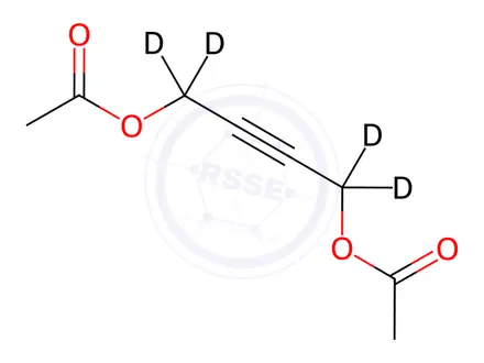 Chemical structure of 1,4-Diacetoxy-2-butyne-d4