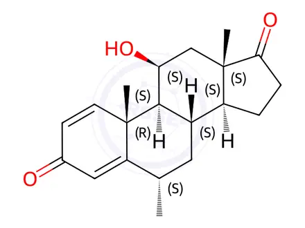 Chemical structure of Methylprednisolone Impurity C(EP)