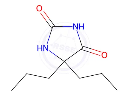 Chemical structure of 5,5-DIPROPYL-IMIDAZOLIDINE-2,4-DIONE