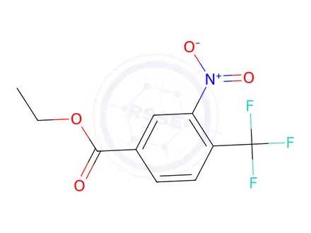 Chemical structure of Ethyl 3-nitro-4-(trifluoromethyl)benzoate