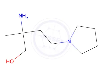 Chemical structure of 2-Amino-2-methyl-4-(pyrrolidin-1-yl)butan-1-ol