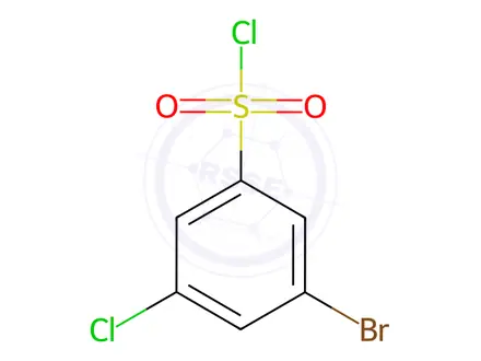 Chemical structure of 3-Bromo-5-chlorobenzenesulfonyl chloride